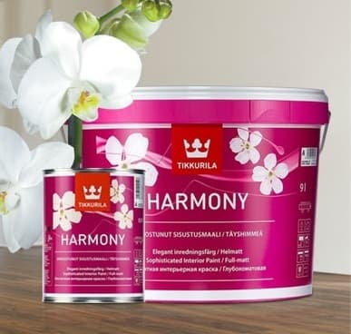 Tikkurila Harmony Краска с бархатистым эффектом интерьерная " База А" 2.7L