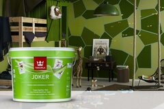 Tikkurila Joker Стойкая к мытью экологичная матовая интерьерная краска "База А"9L