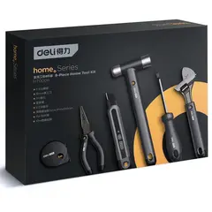 Набор ручного инструмента DELI Home Series HT0008 8 предметов, эксклюзивный дизайн, софттач пластик 5