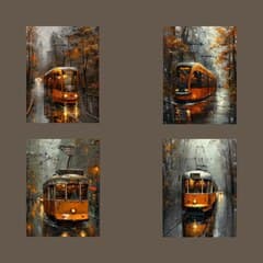 Трамвай осенью 5